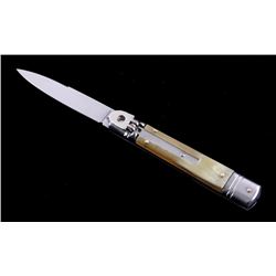 AKC Italian Stiletto Lever Lock Switchblade Knife