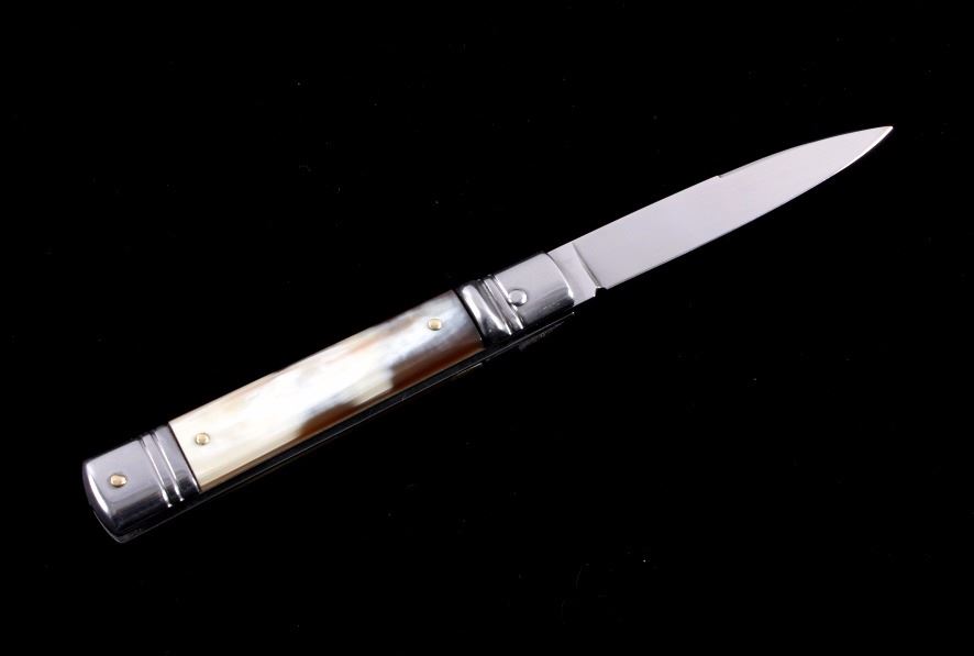 AKC Italian Stiletto Lever Lock Switchblade Knife