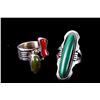 Image 1 : Two Sterling Silver Navajo Pawn Rings