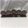 Image 1 : 2002 McDonald's Team Canada Hockey Pucks (5) & Stand