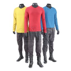 STAR TREK (2009) and STAR TREK INTO DARKNESS (2013) - Set of Three Men's Enterprise Uniforms