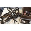 Image 1 : Lot of horse tack, old cap guns, different metal