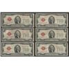 Image 1 : Lot of (6) 1928 $2 Legal Tender Notes