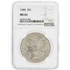 Image 1 : 1900 $1 Morgan Silver Dollar Coin NGC MS63