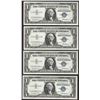 Image 1 : Lot of (4) Consecutive 1957 $1 Silver Certificate Notes Uncirculated