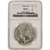 Image 1 : 1922 $1 Peace Silver Dollar Coin NGC MS63