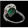 Image 3 : Platinum 1.90ct Emerald and Diamond Ring