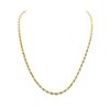 Image 2 : 14KT Yellow Gold Regular Rope Chain