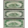 Image 2 : Lot of (3) 1934 $10 Silver Certificate Notes