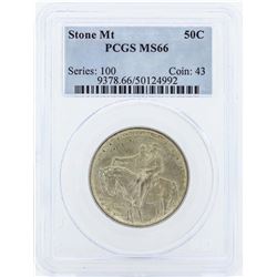 1925 Stone Mountain Commemorative Half Dollar Coin PCGS MS66