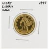 Image 1 : 1897 $5 Liberty Head Half  Eagle Gold Coin