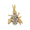 Image 1 : 14KT White and Yellow Gold 1.00ctw Diamond Bee Pendant