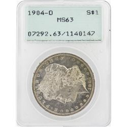 1904-O $1 Morgan Silver Dollar Coin PCGS MS63