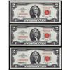 Image 1 : Lot of (3) Consecutive 1963A $2 Legal Tender STAR Notes