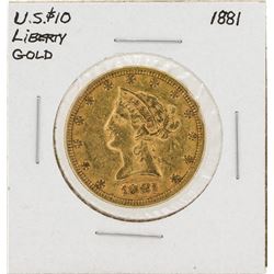 1881 $10 Liberty Head Eagle Gold Coin