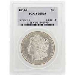 1881-O $1 Morgan Silver Dollar Coin PCGS MS65