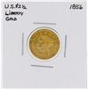 Image 1 : 1856 $2 1/2 Liberty Head Quarter Eagle Gold Coin