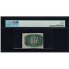 Image 2 : 10 Cent Second Issue Fractional Currency Note PMG Uncirculated 61