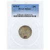 Image 1 : 1875-S Seated Liberty Twenty Cent Piece Coin PCGS MS64+