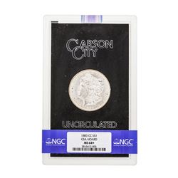 1883-CC $1 Morgan Silver Dollar Coin NGC MS64+ GSA