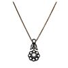 Image 1 : 14KT Gold and Silver 0.83ctw Diamond Pendant with Chain