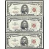 Image 1 : Lot of (3) 1963 $5 Legal Tender Notes