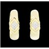 Image 1 : 14-18KT Yellow and White Gold 0.50ctw Diamond Clip Earrings