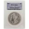 Image 1 : 1887 $1 Morgan Silver Dollar Coin PCGS MS63