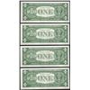 Image 2 : Lot of (4) Consecutive 1957 $1 Silver Certificate Notes Uncirculated