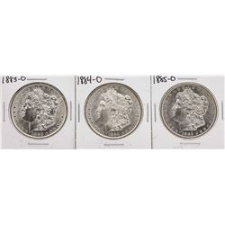 Set of 1883-O to 1885-O $1 Morgan Silver Dollar Coins