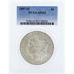 1897-O $1 Morgan Silver Dollar Coin PCGS MS62