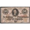 Image 1 : April 6, 1863 Fifty Cents Confederate States of America Note