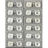 Image 1 : Set of 12 Different 1935A-1957B $1 Silver Certificate Notes Uncirculated