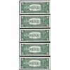 Image 2 : Lot of (5) Consecutive 1957 $1 Silver Certificate Notes Uncirculated