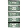 Image 2 : Lot of (5) Consecutive 1957 $1 Silver Certificate Notes Uncirculated