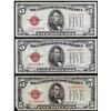 Image 1 : Lot of (3) 1928 $5 Legal Tender Notes