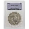 Image 1 : 1923 $1 Peace Silver Dollar Coin PCGS MS63