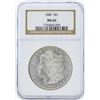 Image 1 : 1886 $1 Morgan Silver Dollar Coin NGC MS65