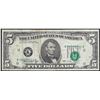 Image 1 : 1974 $5 Federal Reserve Note Misaligned Overprint ERROR