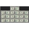 Image 1 : Lot of (10) Consecutive 1995 $5 Federal Reserve STAR Notes