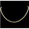 Image 1 : 14KT Yellow Gold Regular Rope Chain