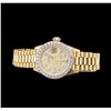 Image 2 : Ladies 18KT Yellow Gold Rolex Datejust Watch with Diamond Dial & Bezel