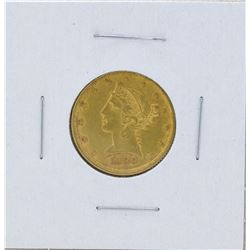 1880 $5 Liberty Head Half Eagle Gold Coin