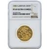 Image 1 : 1985 Great Britain 2 Sovereign Gold Coin NGC PF69 Ultra Cameo