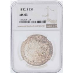 1882-S $1 Morgan Silver Dollar Coin NGC MS63