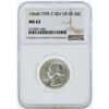 Image 1 : 1964-D Washington Quarter Type C Reverse of 65 Silver Coin NGC MS62