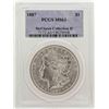 Image 1 : 1887 $1 Morgan Silver Dollar Coin PCGS MS63
