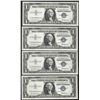 Image 1 : Lot of (4) Consecutive 1957 $1 Silver Certificate Notes Uncirculated