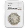 Image 1 : 1881-S $1 Morgan Silver Dollar Coin NGC MS64