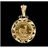 Image 2 : 1982 1/4 Krugerrand Gold Coin Pendant